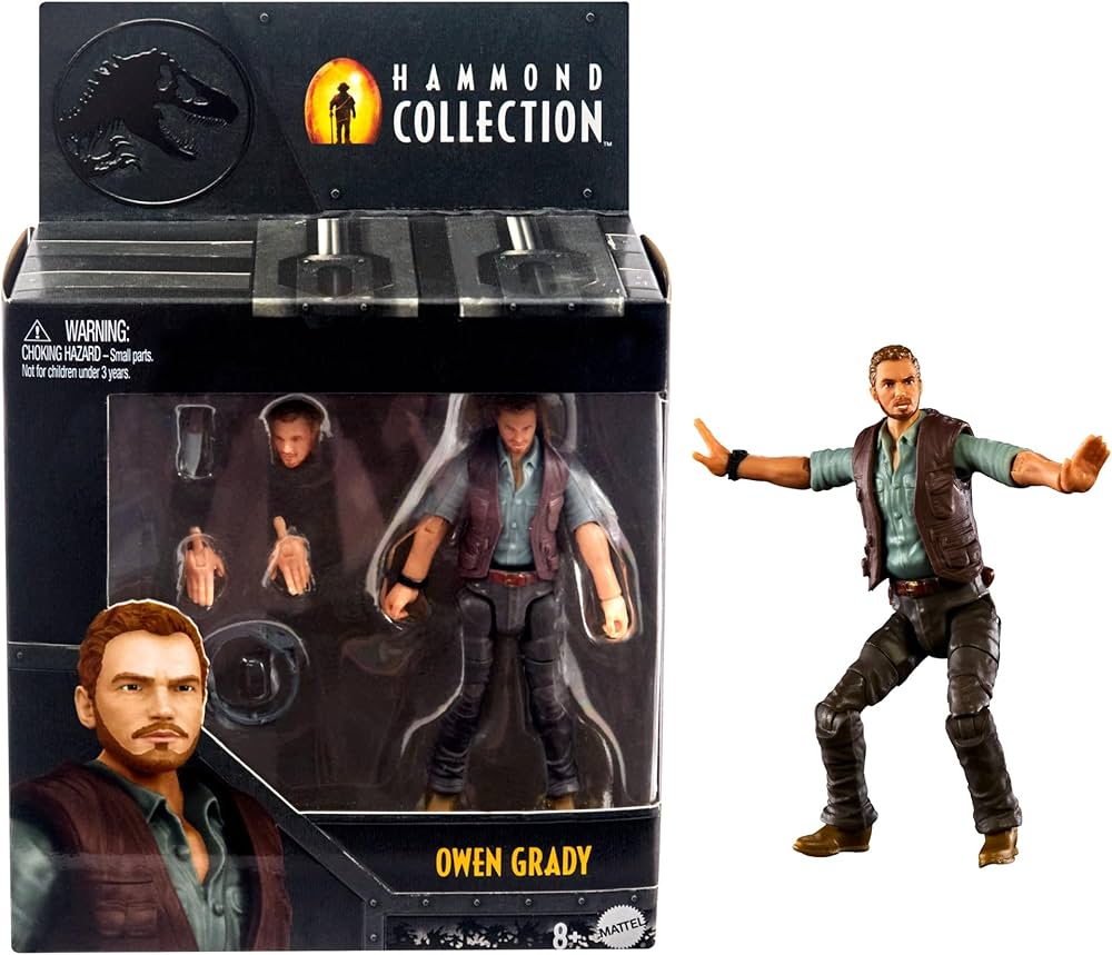 Jurassic Park Hammond Collection Action Figure Owen Grady 10 cm