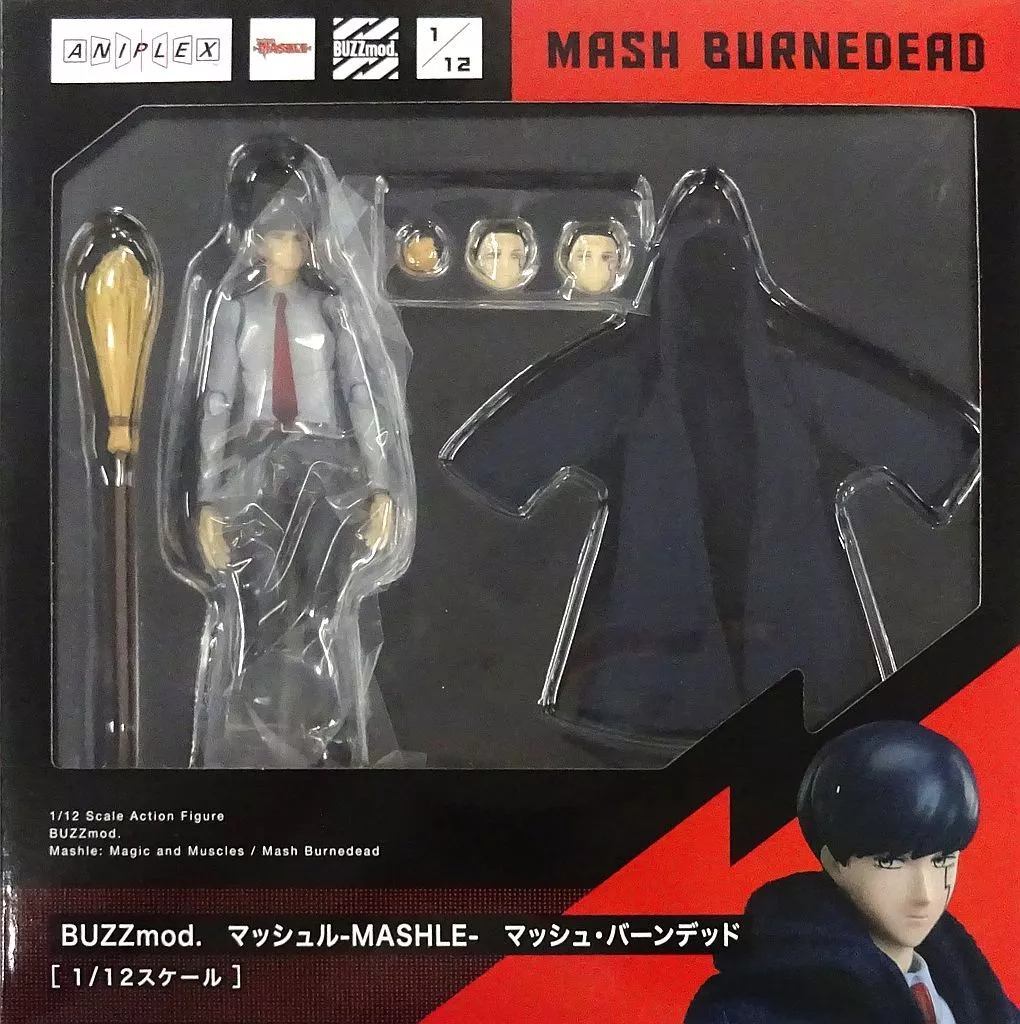 Mashle BUZZmod Action Figure 1/12 Mash Burnedead 14 cm