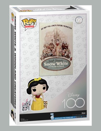 Disney's 100th Anniversary POP! Movie Poster & Figure Snow White 9 cm