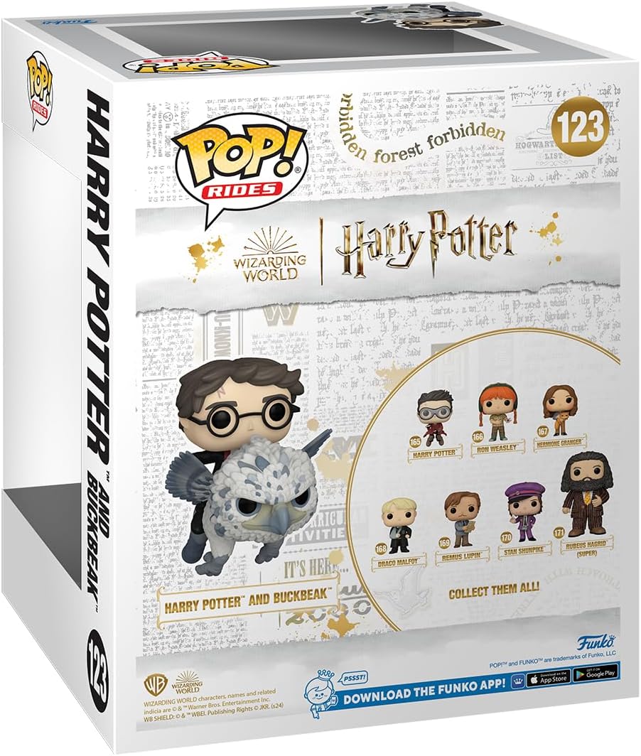 Harry Potter and Buckbeak Funko Pop! zijkant