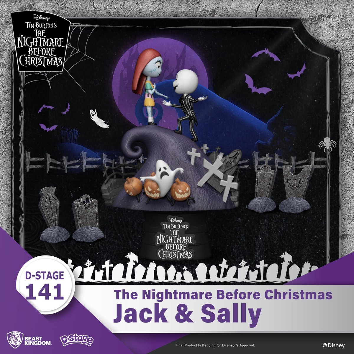 Nightmare before Christmas D-Stage PVC Diorama Jack & Sally 15 cm