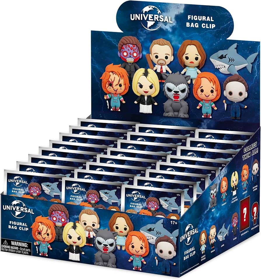 Universal 3D PVC Bag Clips Vault Horror