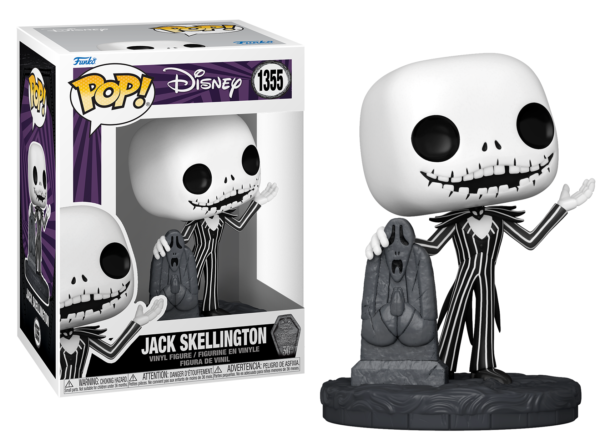 Funko POP Disney N° 1355 - Jack Skellington met grafsteen, ter gelegenheid van het 30-jarig jubileum van The Nightmare Before Christmas.