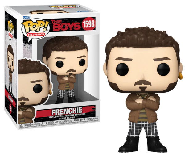 Funko POP TV N° 1598 - Frenchie, een vinylfiguur van het personage uit de serie The Boys in kenmerkende outfit.