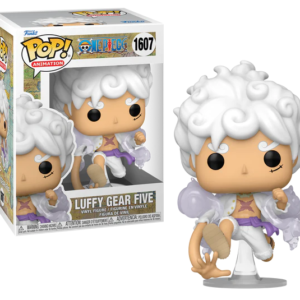 Funko POP Animation N° 1607 - Luffy in Gear 5 met Chase-variant, uit de anime One Piece.