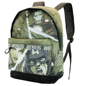 Marvel Backpack Avengers Shout, ruime rugzak met kleurrijk design en iconische Avengers-personages.