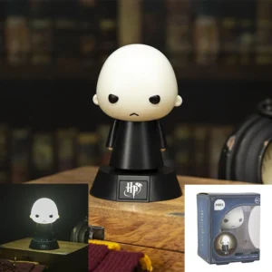 Voldemort Icon Light, een gedetailleerde mini 3D-lamp van de meester van de Donkere Kunsten, 10 cm groot.