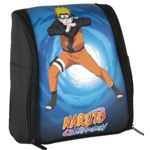 Naruto Backpack ontworpen voor Nintendo Switch, met speciale vakken en iconisch anime-thema.