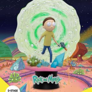 Rick & Morty D-Stage PVC Diorama van Morty (14 cm), dynamisch pose met levendige kleuren en gedetailleerd ontwerp