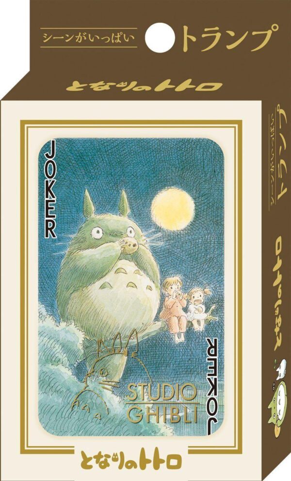 My Neighbor Totoro Playing Cards, kleurrijke kaarten met Totoro en andere iconen uit de film.