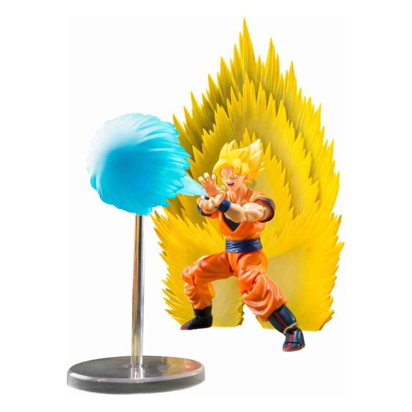 Dragon Ball Z S.H. Figuarts Effect Parts Set voor Son Goku, met Kamehameha en teleportatie-effecten.