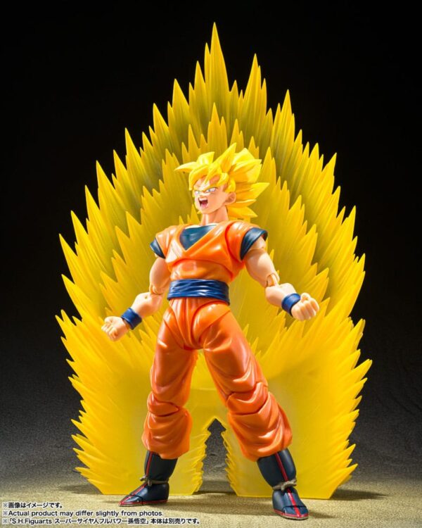 Dragon Ball Z S.H. Figuarts Effect Parts Set voor Son Goku, met Kamehameha en teleportatie-effecten.