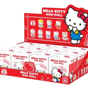 Mysterie Hello Kitty Dress-Up Series Mini Figure in een willekeurige schattige outfit.