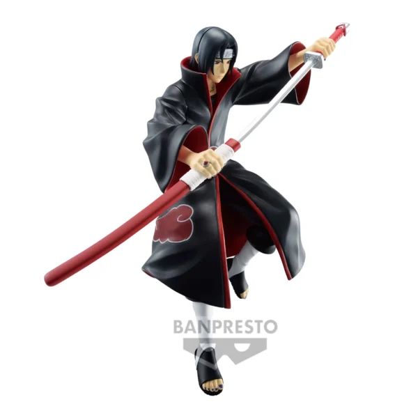 NARUTO Uchiha Itachi - Figure Narutop99 16cm in krachtige pose, gedetailleerde afwerking van kleding en ogen.