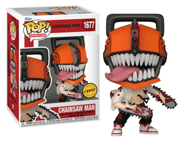 CHAINSAW MAN POP Animation N° 1677 - Chainsaw Man figuur van Denji in zijn kettingzaagvorm, gedetailleerde afwerking en dynamische pose.