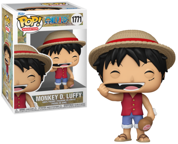 ONE PIECE POP Animation N° 1771 - Luffy figuur in actiepose met gedetailleerde afwerking van kleding en gezichtsuitdrukking.