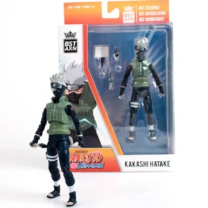 NARUTO Kakashi Hatake - Figure BST AXN 13cm in dynamische actiepose, gedetailleerde afwerking van kleding en Sharingan.