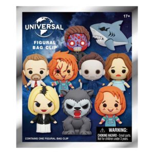 Mysterie Universal 3D PVC Bag Clips Vault Horror met willekeurig geselecteerd horrorpersonage in 3D.