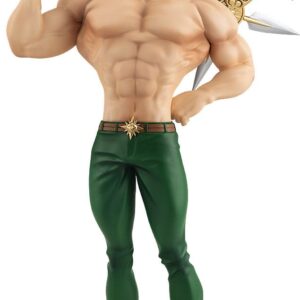 The Seven Deadly Sins Pop Up Parade PVC Statue Escanor 23 cm, gedetailleerde anime figuur in L-formaat.