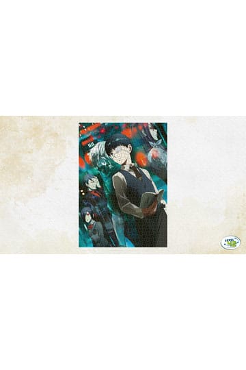 Tokyo Ghoul legpuzzel met personages uit de anime, 1000 stukjes, afmetingen 68 x 49 cm.