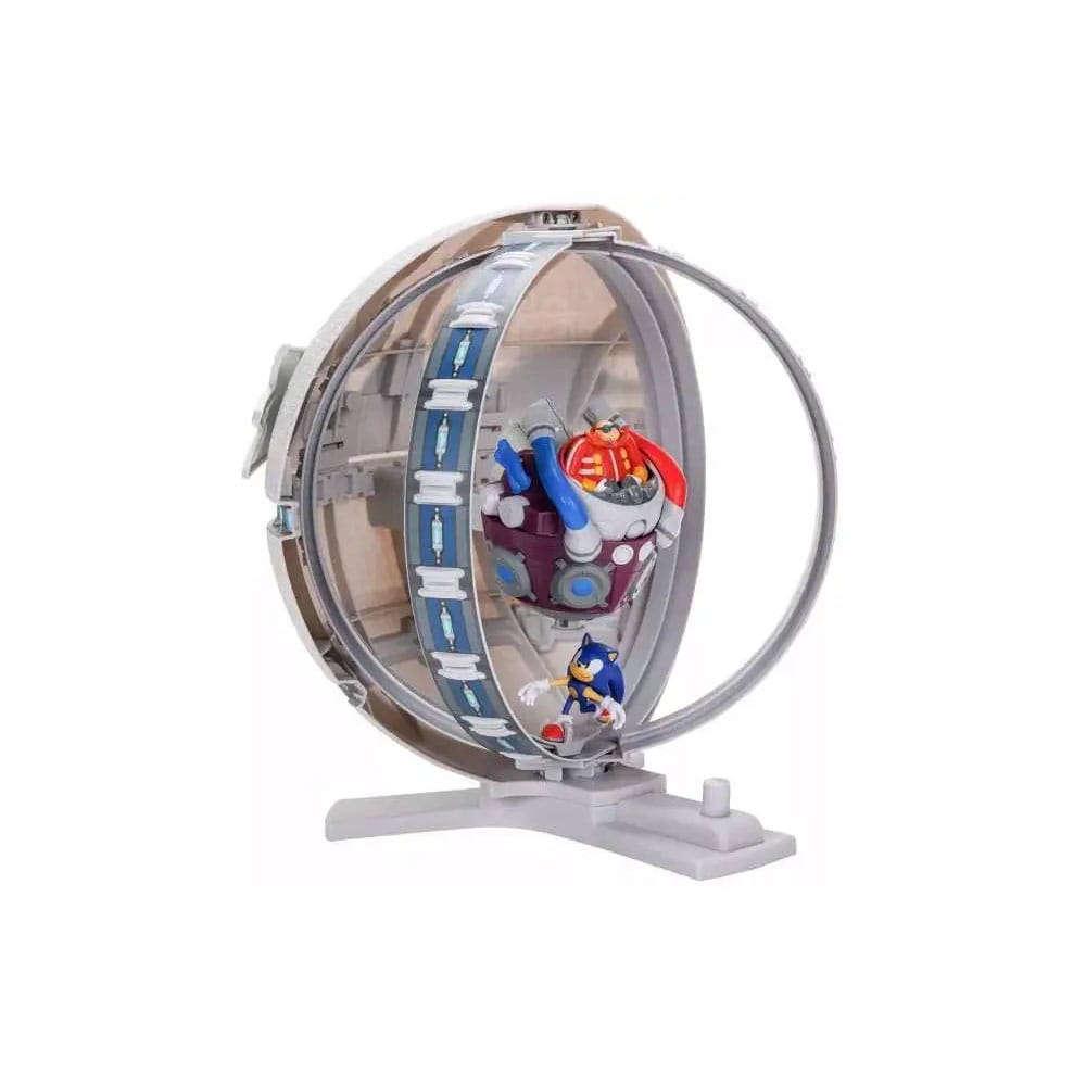 Sonic the Hedgehog Death Egg Playset met interactieve omgeving en Sonic-figuur, geïnspireerd door de game.