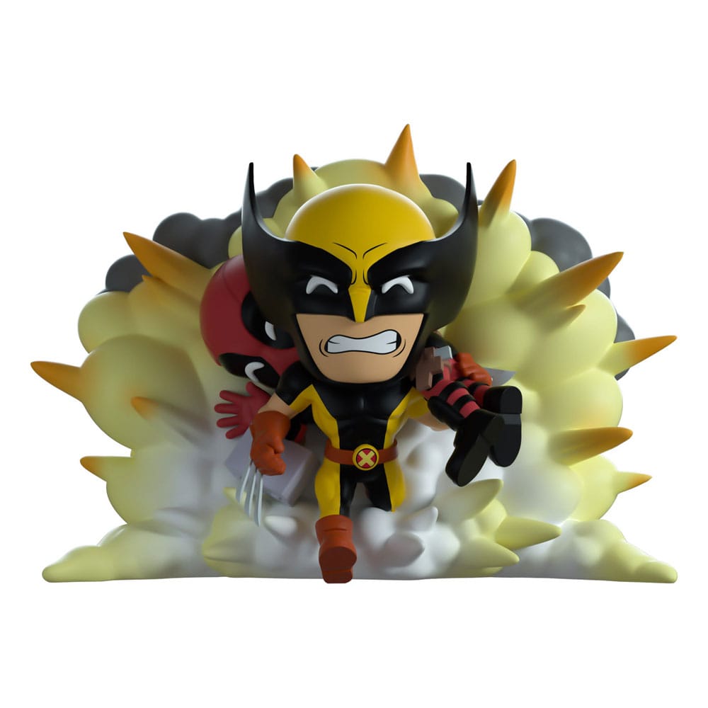 Deadpool and Wolverine Vinyl Figure van 13 cm, met dynamische explosie en premium verpakking.