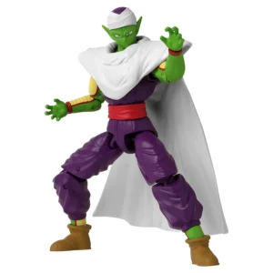 Dragon Ball Piccolo Dragon Stars figuur in paarse gi met witte cape, 17cm collectible in dynamische gevechtspose met karakteristieke groene huid