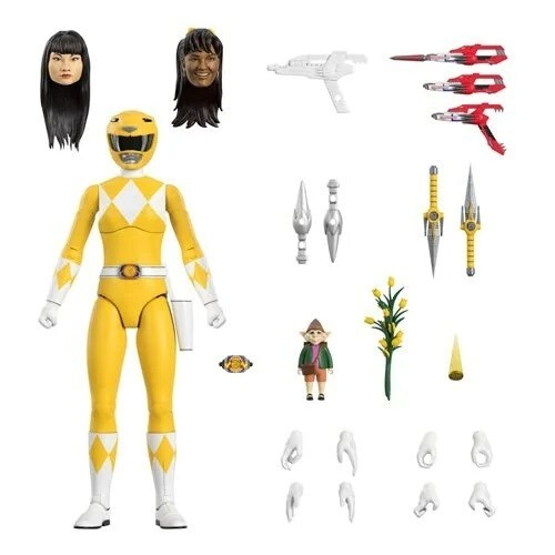 Mighty Morphin Power Rangers Ultimates Action Figure Yellow Ranger 18 cm - Afbeelding 2