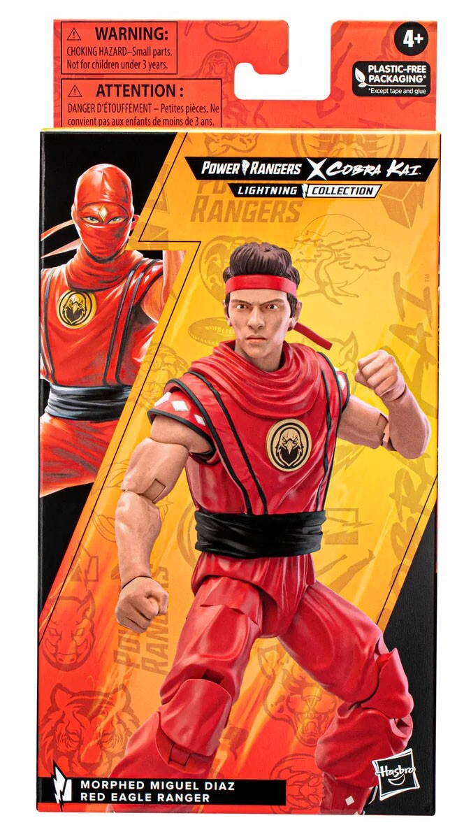 Power Rangers x Cobra Kai Lightning Collection Action Figure Morphed Miguel Diaz Red Eagle Ranger 15 cm