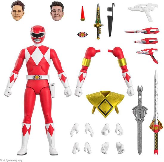 Mighty Morphin Power Rangers Ultimates Action Figure Red Ranger 18 cm - Afbeelding 2