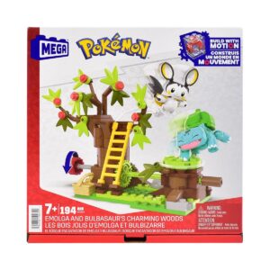 Pokémon MEGA Construction Set Emolga And Bulbasaur's Charming Woods