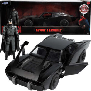 Batman 2022 Hollywood Rides Diecast Model 1/18 2022 Batmobile with Figure
