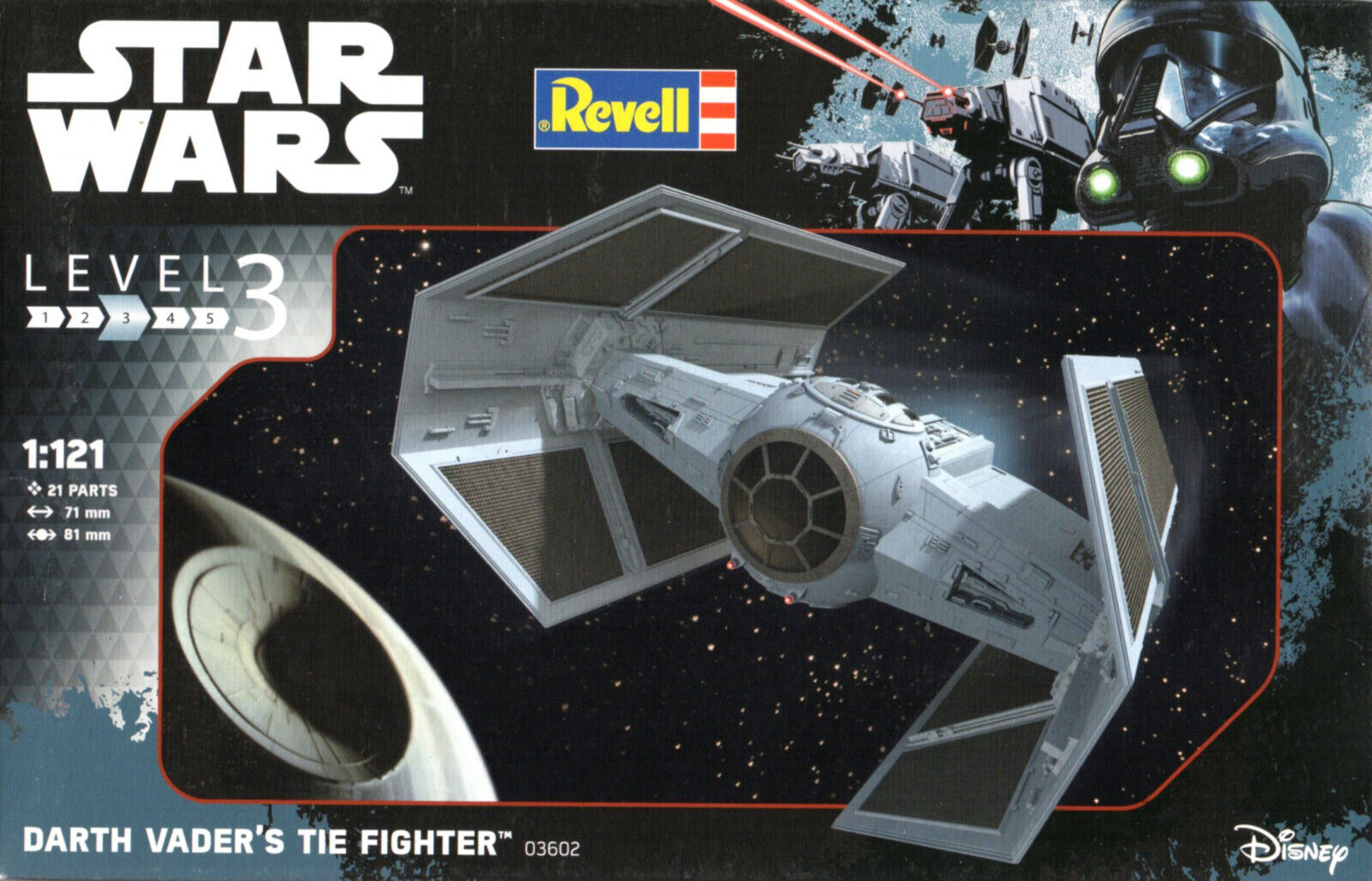Star Wars Episode VII Model Kit 1/121 Darth Vader's Tie Fighter 9 cm