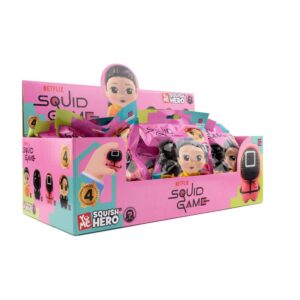 Squid Game Squish Hero Anti-Stress Figures 8 cm Display